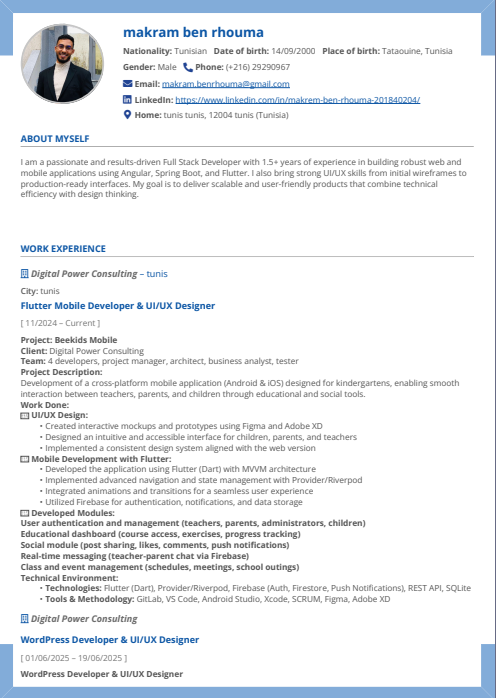 Building a German-Style Developer Resume
